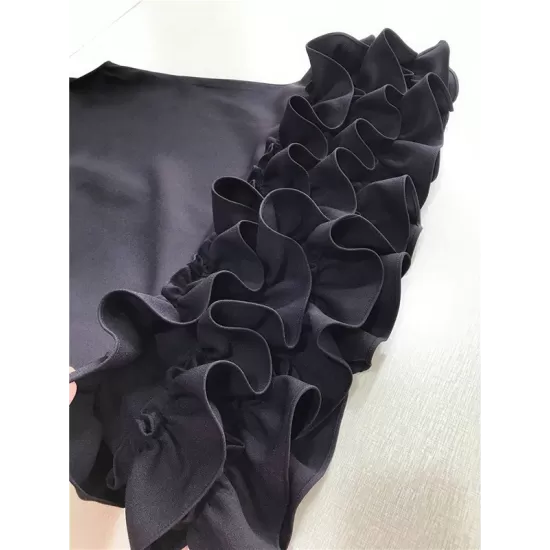 Falbala Solid Color Split-Joint Zipper Loose Sleeveless Round-Neck Mini Dresses Falbala Solid Color Split-Joint Zipper Loose Sleeveless Round-Neck Mini Dresses