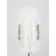 Floral Pleated Split-Joint High-Low Loose Stand Collar Mini Dresses Floral Pleated Split-Joint High-Low Loose Stand Collar Mini Dresses