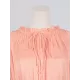 Floral Pleated Split-Joint High-Low Loose Stand Collar Mini Dresses Floral Pleated Split-Joint High-Low Loose Stand Collar Mini Dresses