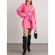 Belted Buttoned Long Sleeves Loose Lapel Shirt Dress Mini Dresses Belted Buttoned Long Sleeves Loose Lapel Shirt Dress Mini Dresses