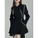 Asymmetric Buttoned A-Line High Waisted Lapel Mini Dresses Asymmetric Buttoned A-Line High Waisted Lapel Mini Dresses