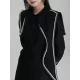 Asymmetric Buttoned A-Line High Waisted Lapel Mini Dresses Asymmetric Buttoned A-Line High Waisted Lapel Mini Dresses