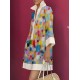 Long Sleeves Loose Printed Split-Joint Lapel Mini Dresses Shirt Dress Long Sleeves Loose Printed Split-Joint Lapel Mini Dresses Shirt Dress