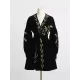 Embroidered Tied Waist Loose Puff Sleeves V-Neck Mini Dresses Embroidered Tied Waist Loose Puff Sleeves V-Neck Mini Dresses