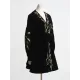 Embroidered Tied Waist Loose Puff Sleeves V-Neck Mini Dresses Embroidered Tied Waist Loose Puff Sleeves V-Neck Mini Dresses