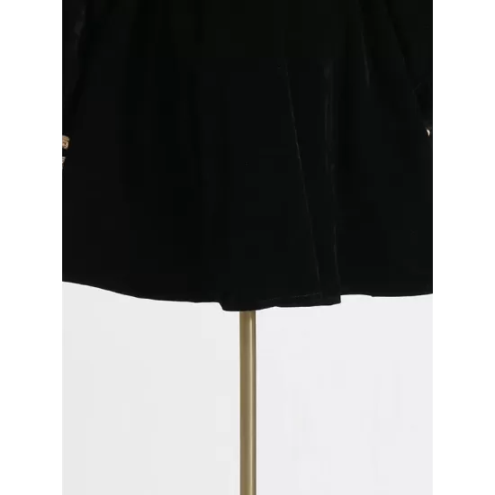 Embroidered Tied Waist Loose Puff Sleeves V-Neck Mini Dresses Embroidered Tied Waist Loose Puff Sleeves V-Neck Mini Dresses
