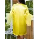 Shiny Solid Color Split-Joint Tulle Half Sleeves Loose Round-Neck Mini Dresses Shiny Solid Color Split-Joint Tulle Half Sleeves Loose Round-Neck Mini Dresses