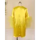 Shiny Solid Color Split-Joint Tulle Half Sleeves Loose Round-Neck Mini Dresses Shiny Solid Color Split-Joint Tulle Half Sleeves Loose Round-Neck Mini Dresses