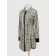 Buttoned Contrast Color Printed Long Sleeves Lapel Mini Dresses Buttoned Contrast Color Printed Long Sleeves Lapel Mini Dresses