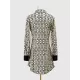 Buttoned Contrast Color Printed Long Sleeves Lapel Mini Dresses Buttoned Contrast Color Printed Long Sleeves Lapel Mini Dresses