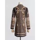 Beaded Long Sleeves High Neck Mini Dresses Beaded Long Sleeves High Neck Mini Dresses