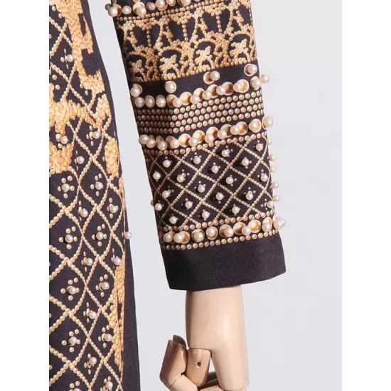 Beaded Long Sleeves High Neck Mini Dresses Beaded Long Sleeves High Neck Mini Dresses