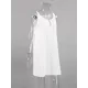 Solid Color Split-side Tied Loose Sleeveless V-neck Mini Dresses Solid Color Split-side Tied Loose Sleeveless V-neck Mini Dresses