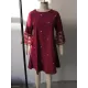 Mesh Polka-Dot Split-Joint Three-Dimensional Flower A-line Loose Round-neck Mini Dresses Mesh Polka-Dot Split-Joint Three-Dimensional Flower A-line Loose Round-neck Mini Dresses