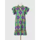 Hollow Pleated Printed Split-Joint Tied A-Line High Waisted Round-Neck Mini Dresses Hollow Pleated Printed Split-Joint Tied A-Line High Waisted Round-Neck Mini Dresses