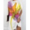 Loose Sleeveless Contrast Color Flower Print Stand Collar Mini Dresses