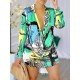 Figure Printed Long Sleeves Loose Lapel Shirt Dress Mini Dresses Figure Printed Long Sleeves Loose Lapel Shirt Dress Mini Dresses