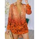 Leopard Printed High-Low Long Sleeves Lapel Shirt Dress Mini Dresses Leopard Printed High-Low Long Sleeves Lapel Shirt Dress Mini Dresses