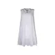 Hollow Lace-Up Solid Color Split-Joint Loose Sleeveless Round-Neck Mini Dresses Hollow Lace-Up Solid Color Split-Joint Loose Sleeveless Round-Neck Mini Dresses