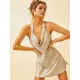 Simple Casual Sexy 6 Colors Halterneck Mini Dress Simple Casual Sexy 6 Colors Halterneck Mini Dress