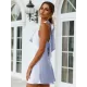 Simple Casual Sexy 6 Colors Halterneck Mini Dress Simple Casual Sexy 6 Colors Halterneck Mini Dress