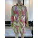 Buttoned Pleated Printed Tied Waist Long Sleeves Loose Lapel Mini Dresses Buttoned Pleated Printed Tied Waist Long Sleeves Loose Lapel Mini Dresses