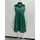 Buttoned Pleated Pockets Solid Color A-Line High Waisted Lapel Mini Dresses Buttoned Pleated Pockets Solid Color A-Line High Waisted Lapel Mini Dresses