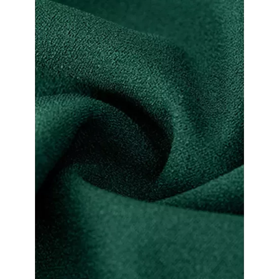 Pleated Solid Color Split-Joint Loose Puff Sleeves Round-Neck Mini Dresses Pleated Solid Color Split-Joint Loose Puff Sleeves Round-Neck Mini Dresses