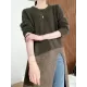 Loose Split-Side Solid Color Round-Neck Knitting Sweater Dresses Loose Split-Side Solid Color Round-Neck Knitting Sweater Dresses