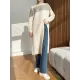 Loose Split-Side Solid Color Round-Neck Knitting Sweater Dresses Loose Split-Side Solid Color Round-Neck Knitting Sweater Dresses