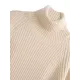Simple Long Sleeves Loose Solid Color High-Neck Sweater Dresses Simple Long Sleeves Loose Solid Color High-Neck Sweater Dresses
