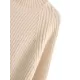 Simple Long Sleeves Loose Solid Color High-Neck Sweater Dresses Simple Long Sleeves Loose Solid Color High-Neck Sweater Dresses