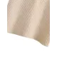 Simple Long Sleeves Loose Solid Color High-Neck Sweater Dresses Simple Long Sleeves Loose Solid Color High-Neck Sweater Dresses