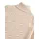 Simple Long Sleeves Loose Solid Color High-Neck Sweater Dresses Simple Long Sleeves Loose Solid Color High-Neck Sweater Dresses