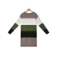 Casual Long Sleeves Contrast Color Round-Neck Sweater Dresses Casual Long Sleeves Contrast Color Round-Neck Sweater Dresses