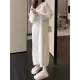 Urban Loose Long Sleeves Solid Color V-Neck Sweater Dresses Urban Loose Long Sleeves Solid Color V-Neck Sweater Dresses