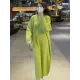 Urban Loose Long Sleeves Solid Color V-Neck Sweater Dresses Urban Loose Long Sleeves Solid Color V-Neck Sweater Dresses