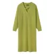 Urban Loose Long Sleeves Solid Color V-Neck Sweater Dresses Urban Loose Long Sleeves Solid Color V-Neck Sweater Dresses