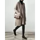 Stylish Long Sleeves Loose Solid Color V-Neck Sweater Dresses Stylish Long Sleeves Loose Solid Color V-Neck Sweater Dresses