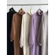 Urban Loose Puff Sleeves Solid Color High-Neck Sweater Dresses Urban Loose Puff Sleeves Solid Color High-Neck Sweater Dresses