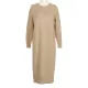 Urban Long Sleeves Loose Split-Side Solid Color Round-Neck Sweater Dresses Urban Long Sleeves Loose Split-Side Solid Color Round-Neck Sweater Dresses