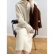 Casual Loose Long Sleeves Solid Color Zipper High-Neck Sweater Dresses Casual Loose Long Sleeves Solid Color Zipper High-Neck Sweater Dresses