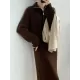 Casual Loose Long Sleeves Solid Color Zipper High-Neck Sweater Dresses Casual Loose Long Sleeves Solid Color Zipper High-Neck Sweater Dresses