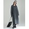 Casual Long Sleeves Loose Solid Color Round-Neck Sweater Dresses