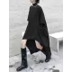 Batwing Sleeves High-Low Pockets Solid Color High-Neck Midi Dresses Sweater Dresses Batwing Sleeves High-Low Pockets Solid Color High-Neck Midi Dresses Sweater Dresses