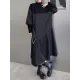 A-Line Long Sleeves Asymmetric Solid Color Split-Joint High-Neck Midi Dresses Sweater Dresses A-Line Long Sleeves Asymmetric Solid Color Split-Joint High-Neck Midi Dresses Sweater Dresses