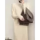 Fringed Solid Color Long Sleeves Loose Mock Neck Sweater Dresses Midi Dresses Fringed Solid Color Long Sleeves Loose Mock Neck Sweater Dresses Midi Dresses