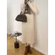 Fringed Solid Color Long Sleeves Loose Mock Neck Sweater Dresses Midi Dresses Fringed Solid Color Long Sleeves Loose Mock Neck Sweater Dresses Midi Dresses