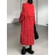 Solid Color Split-Joint Tasseled Long Sleeves Loose V-Neck Sweater Dresses Midi Dresses Solid Color Split-Joint Tasseled Long Sleeves Loose V-Neck Sweater Dresses Midi Dresses