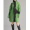 Contrast Color Long Sleeves Loose High Neck Sweater Dresses Mini Dresses